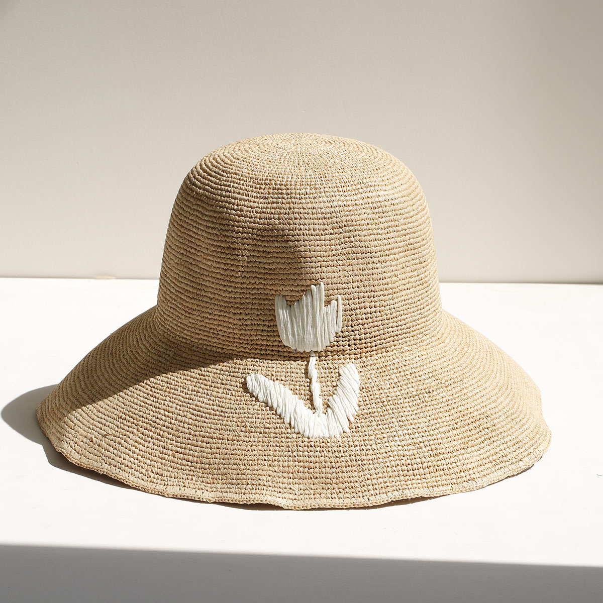 2026 Natural Raffia Hand-woven - Bucket Hat Straw recension och pris